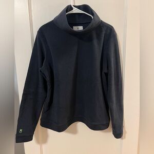 Dudley Stephens Navy Cowl Neck Sweater Fleece